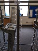 Stainless steel tray rack