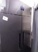 Polar Double door stainless steel freezer