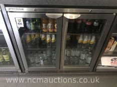Precision BBS 900 Heavy Duty Double Door Bottle Cooler