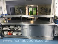 Stainless Steel Serving Hot Counter