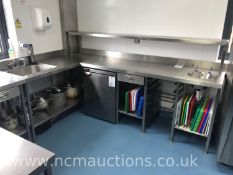 Stainless Steel Serving Counter With Sink