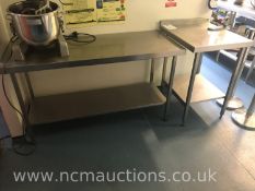 Stainless Steel Prep Tables