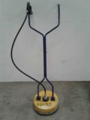 Jet wash floor cleaning attachment