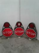 Work stop signs