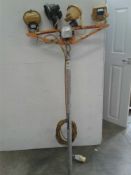 4 head L E D work lights 110 V 32 amp