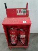 Fire point with two fire extinguishers