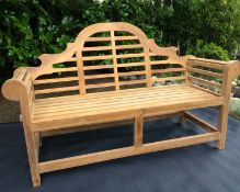 NEW BOXED GRADE 1 SOLID TEAK LUTYENS 150CM BENCH