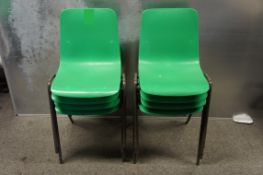 Remploy poly chairs (8)