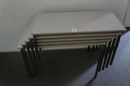 Steel frame tables (5)