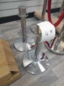 VIP party chrome poles / shop display x 2