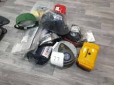 Quantity of safety equipment including car tyre compressor