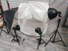 Photobooth and lamps for photography