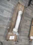 Chrome shop fittings free-standing rack