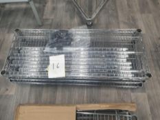 Chrome shop fittings free-standing rack