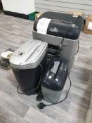 Fellowes office shredding machines x 3
