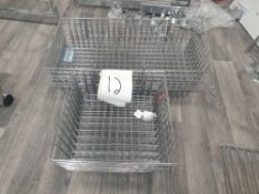 Chrome wire basket shop display