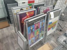 6 x shop display signs sandwich boards