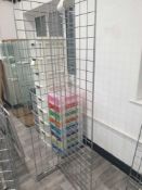 Chrome shop fittings free standing racking