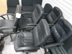 5 x swivel office chairs