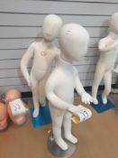 2 times child's adjustable mannequins