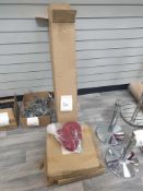 VIP party chrome poles x4 3 ft high