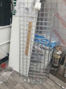 Chrome shop fittings wall racking