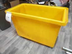 Yellow container truck