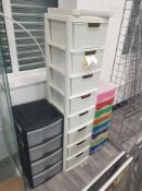 Plastic shop storage bins