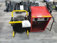 2 x shop heaters