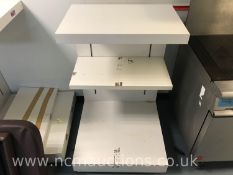 White Shelving Units