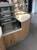 Bevelled Glass Food Cabinet 3 Open Shelves ZERO RESERVE