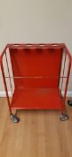 Red Tray Trolley NO RESERVE