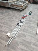 Marque flag poles and brackets to fit marquey5 m tall