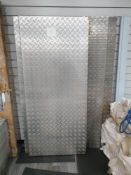 Double ramps for marquee entrance stainless