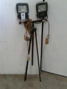 Twin LED tripod light 110 V