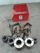 Box of pipe threading accessories for rothenberger