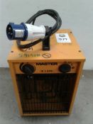 Master MCs portable heater 230v 16 amp