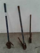 3 x pipe wrenches