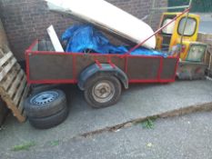 8FT by 4ft Plant Trailer With Ladder Rack NO VAT