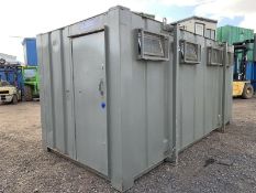 Anti Vandal Steel Portable Toilet Block