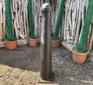 5 X NEW BLACK CAST IRON BOLLARD