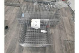 Chrome wire basket shop display