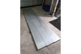 Aluminium flooring planks for marque