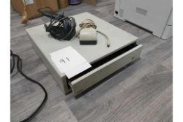 Shop under counter manual metal cash till