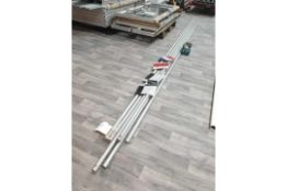 Marque flag poles and brackets to fit marquey5 m tall