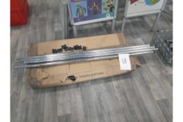 Chrome shop fittings free-standing rack