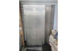 Double ramps for marquee entrance stainless