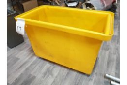 Yellow container truck