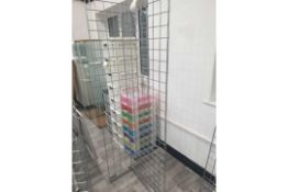Chrome shop fittings free standing racking