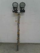 Defender twin LED tripod light 110 V